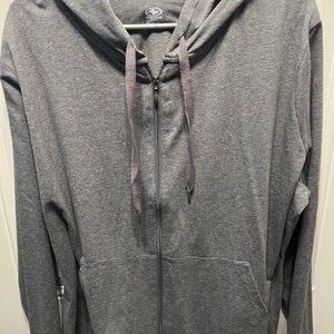 Grey cotton hoodie